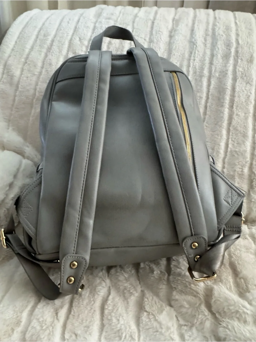 Light Gray RYLA Women's Baby Backpack/or just Backpack w/ free clear pouch
